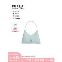 FURLA 芙拉 DIAMANTE系列 女士单肩包 小号 MINTY薄荷糖蓝