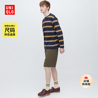 UNIQLO 优衣库 男装水洗针织松紧短裤(休闲运动中裤五分裤) 461142