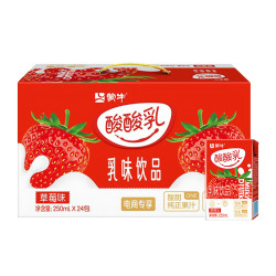 MENGNIU 蒙牛 酸酸乳 天天向上 乳味饮品 草莓味 250ml*24盒