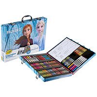 Crayola 绘儿乐 冰雪奇缘2创意展现艺术珍藏礼盒儿童绘画工具套装蜡笔水彩笔可水洗专业幼儿园彩铅学生奖品