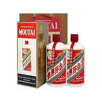 MOUTAI 茅台 飞天茅台 海外版 2021年 53%vol 酱香型白酒 500ml*2瓶 送礼袋