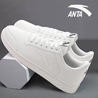 ANTA 安踏 板鞋男鞋夏季新款低帮透气小白鞋休闲百搭官方空军一号运动鞋