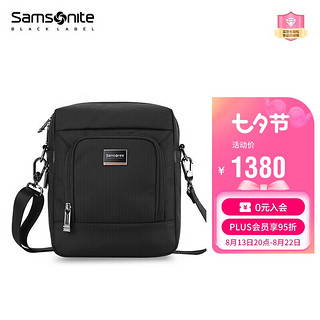 Samsonite 新秀丽 旅行包男士单肩包斜挎包休闲男包高端商务HO0*09010黑色七夕礼物