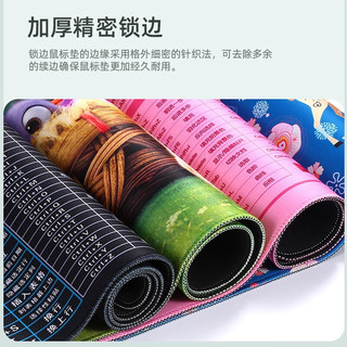  超大号 鼠标垫  黑底彩条 300mm*800mm