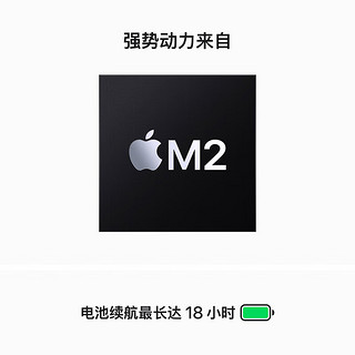 Apple 苹果 2023款MacBookAir 15.3英寸M2芯片 国行原封全新未激活 M2 (8核-10图) 银色 16GB 512GB