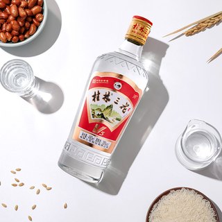  GUILIN SANHUA/桂林三花 粮食酒 米香型白酒 玻璃瓶  38%Vol. 包装 480ml
