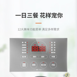 SUPOR 苏泊尔 电饭煲 5升家用多功能铜晶球釜内胆 304可拆上盖