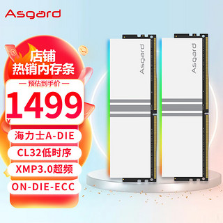 Asgard 阿斯加特 64GB(32Gx2)套装 DDR5 6400 台式机内存条 女武神·瓦尔基里系列 RGB灯条 CL32