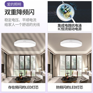 公牛吸顶灯led灯芯替换模组磁吸圆形灯盘厨房间灯贴改造家用灯板