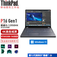 ThinkPad P16 i9高配 高端画图本 16英寸专业绘图设计师移动图形工作站商务专用笔记本电脑 06CD i9-12950HX A5500-16G 64G内存 4TB SSD固态硬盘 升配版