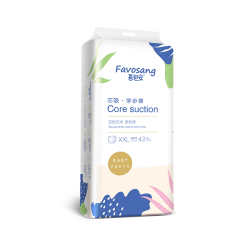 Favosang 芯吸拉拉裤XXL42片婴儿超薄透气男女宝宝尿不湿xxl码学步裤