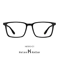 Helen Keller 眼镜架男 近视眼镜镜框女  镜框+依视路1.60钻晶膜岩