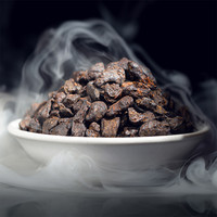 醉然香茶叶普洱茶糯米香碎银子茶化石600g勐海古树普洱熟茶罐装