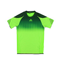 黑卡会员：adidas 阿迪达斯 运动圆领绿色短袖T恤男士MSS-M33599-GREEN/LIMEGREEN-PARENT