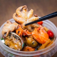 鱼斗蟹超大桶网红新鲜即食香辣罐装鲜活捞汁麻辣小海鲜八爪鱼龙虾尾鱿鱼 捞汁海鲜桶1kg*2桶