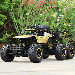 KAILESI 凱樂斯 金色46cm四驅合金六輪攀爬遙控越野車電動賽車模型兒童玩具汽車