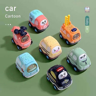 麋鹿星球 儿童小汽车玩具惯性警车男女孩宝宝汽车模型耐摔礼物玩具 随机1款