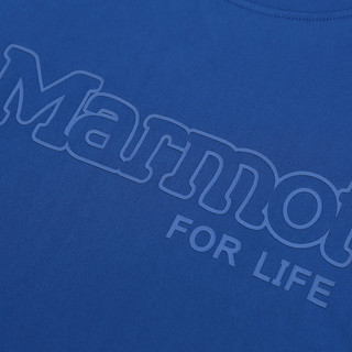 Marmot 土拨鼠 特价清仓Marmot土拨鼠男士圆领印花logo速干透气排汗运动短袖T恤