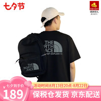 THENORTHFACE 北面t恤男女纯棉22年夏户外运动T恤短袖宽松休闲圆领T恤 黑色NT7UN06A 110/XXL