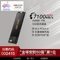海康威视A4000 1TB SSD固态硬盘 M.2接口(NVMe协议)