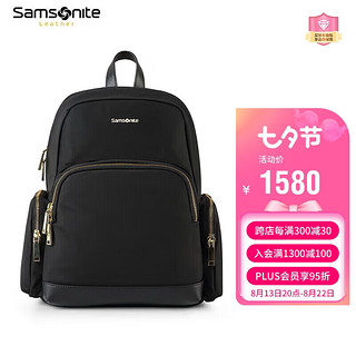 Samsonite 新秀丽 双肩包Samsonite女士背包商务休闲包电脑包旅行包 TW2 黑色 大号