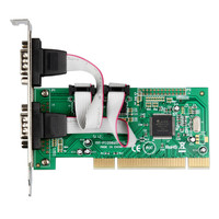 工业级PCI串口卡2口PCI转COM串口9针RS232串口卡9865芯片