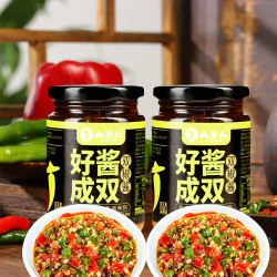 山里人 双椒酱 230g*两大罐