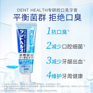 LION 狮王 DENT HEALTH专研系列 专研抗口臭牙膏85G  1支