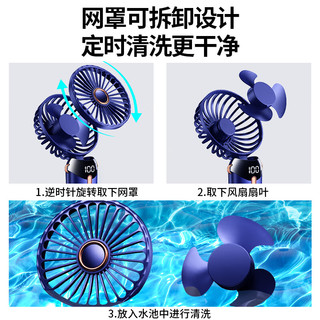 原蛇 小风扇手持小型随身便携式usb充电大风力迷你办公室学生宿舍手拿儿童轻音电风扇