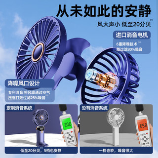 原蛇 小风扇手持小型随身便携式usb充电大风力迷你办公室学生宿舍手拿儿童轻音电风扇