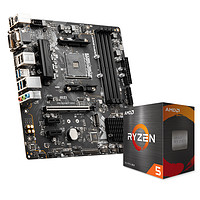 AMD 锐龙R5 5500盒装B450/B550主板CPU套装台式电脑处理器