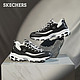 SKECHERS 斯凯奇 女鞋熊猫鞋冬季保暖复古拼接休闲鞋66666078