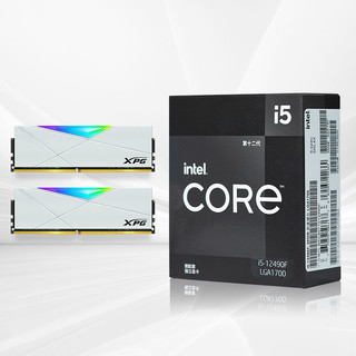 intel 英特尔 i5 12490F搭威刚XPG 龙耀 D50 DDR4 3600 16G