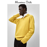 Massimo Dutti 男装 简约风羊毛混纺Polo衫 00907301925