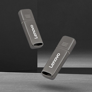 Lenovo 联想 32GB USB3.2 高速传输U盘  SX6金属办公商务优盘 枪色