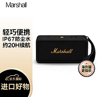 Marshall 马歇尔 MIDDLETON 音箱便携式无线蓝牙家用户外防水音响 黑金色