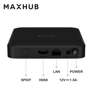 MAXHUB 视臻科技 智能会议传屏盒子 一键同屏无线投屏传输器WB03商用显示配件