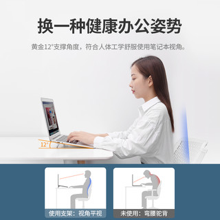 NILLKIN 耐尔金 笔记本支架电脑支架散热器 便携迷你增高架苹果Macbook联想拯救者小新华为戴尔锌合金架子