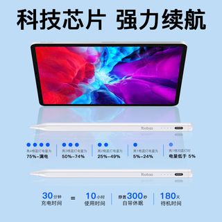 Yoobao 羽博 applepencil电容笔二代苹果ipad触控笔通用mini触屏笔手写笔