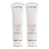 LANCOME 兰蔻 清爽防晒小白管水漾清透防晒霜隔离乳50ml*2支 SPF50+水润养护轻薄透气达人推荐