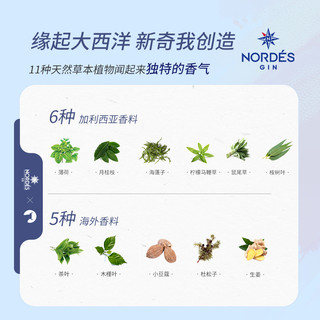 OSBORNE/敖司堡 nordes诺迪思金酒大西洋汤力水洋酒基酒小酒版杜松子调酒鸡尾酒