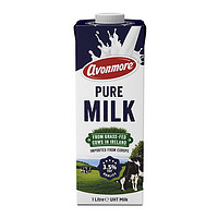 PLUS会员：avonmore 爱尔兰原装进口草饲全脂纯牛奶1L*6整箱礼盒装 高钙优质乳蛋白