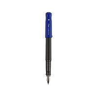 PILOT 百乐 钢笔 kakuno系列 FKA-1SR 蓝色黑杆 F尖 墨囊+吸墨器盒装