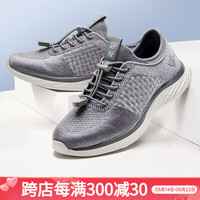 舒悦（Shuyue）爸妈鞋2023夏薄款舒适休闲透气网布中老年运动老人鞋 D22209深灰色(男) 41
