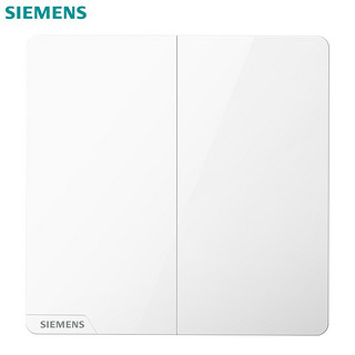 SIEMENS 西门子 皓彩 开关面板 二开双控 雅白