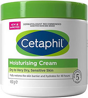 Cetaphil 丝塔芙 保湿霜 450g，不油腻的身体霜，用甜杏仁油密集滋润干燥和敏感的皮肤, 素食友好