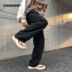 ViiSHOW 维秀1991年 VIIHSOW全棉工装裤男款春秋高街美式复古宽松阔腿裤潮牌ins直筒休