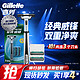  PLUS会员、有券的上：Gillette 吉列 威锋经典手动剃须刀 1刀架+3刀头　