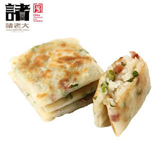 诸老大 速冻豇豆饼400g 50克*8片 儿童早餐手抓饼葱油饼煎饼灌饼