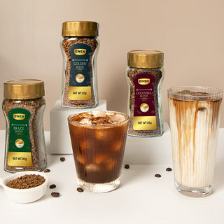莫利意文EWEN冻干黑咖啡美式咖啡速溶咖啡粉即溶咖啡 优选冻干咖啡85g